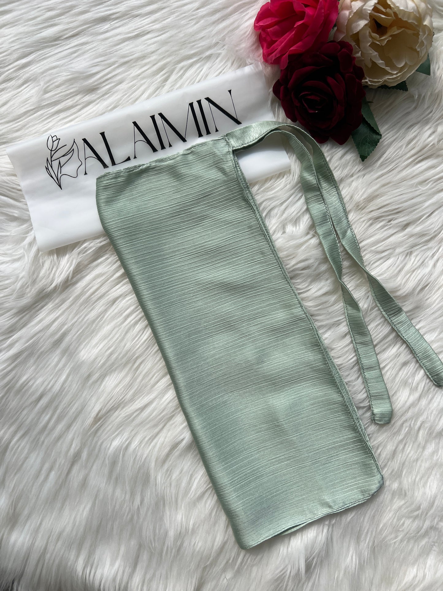 Silk Niqab | Mint Green