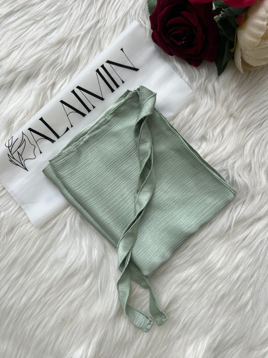 Silk Niqab | Mint Green