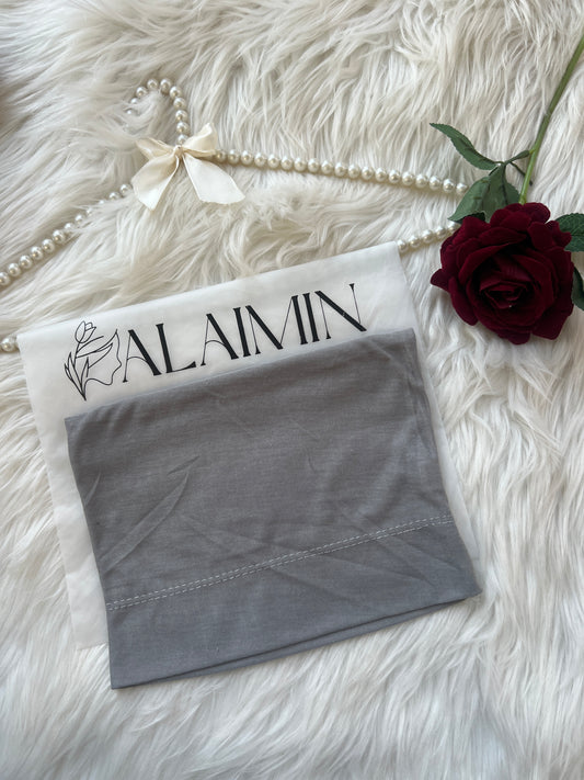 High-Quality Hijab Tube Cap Grey