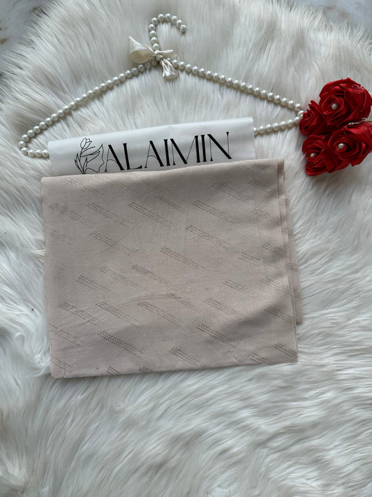 Ivory Pearl Sparkle Dewdrop Fancy Summer Hijab