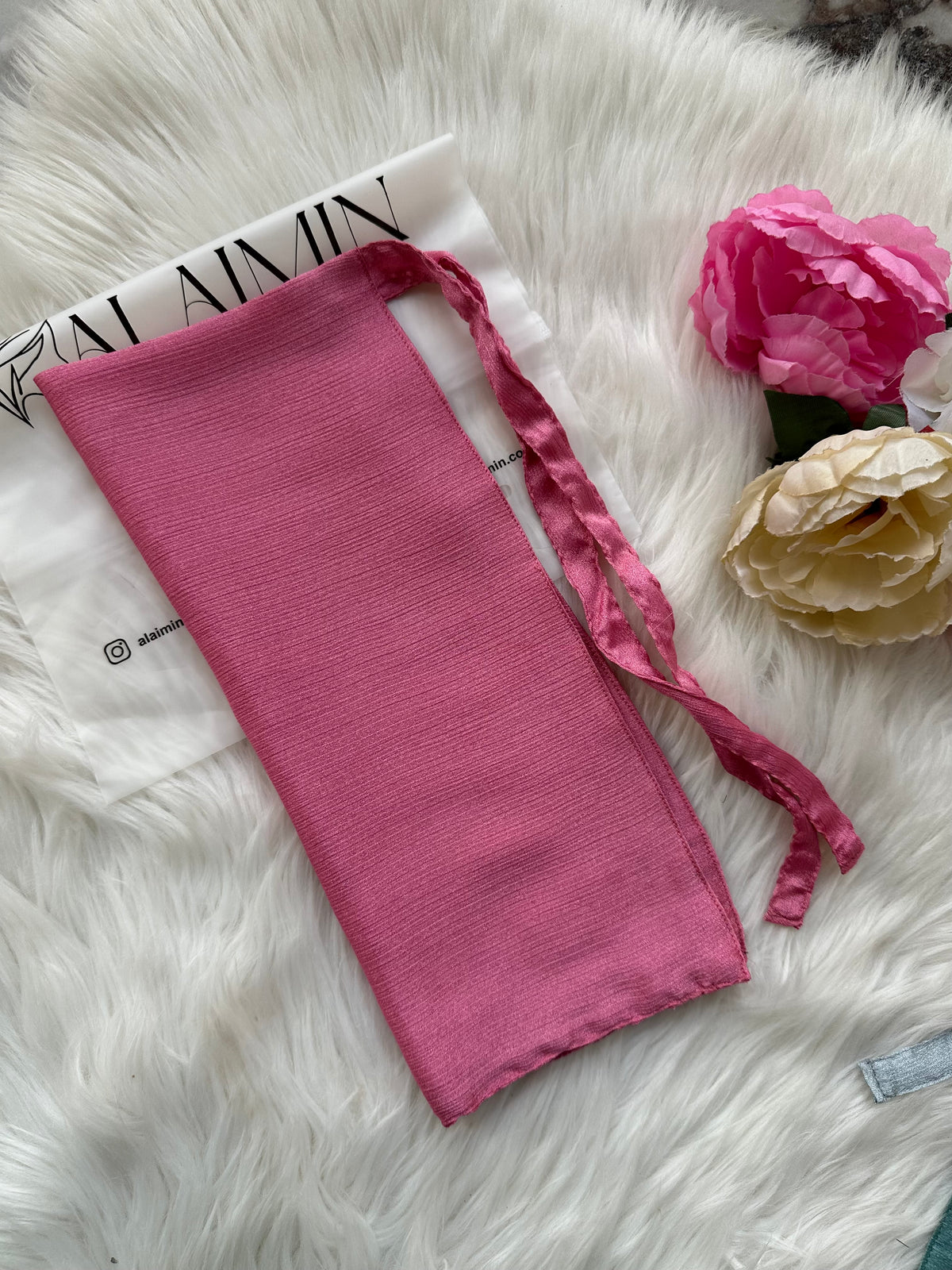 Silk Niqab | Bright Pink