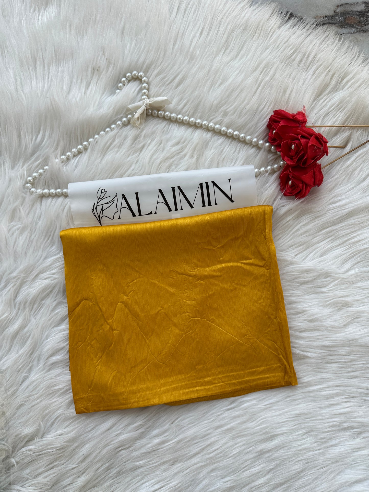 YELLOW| PREMIUM CRINKLE SILK HIJABS