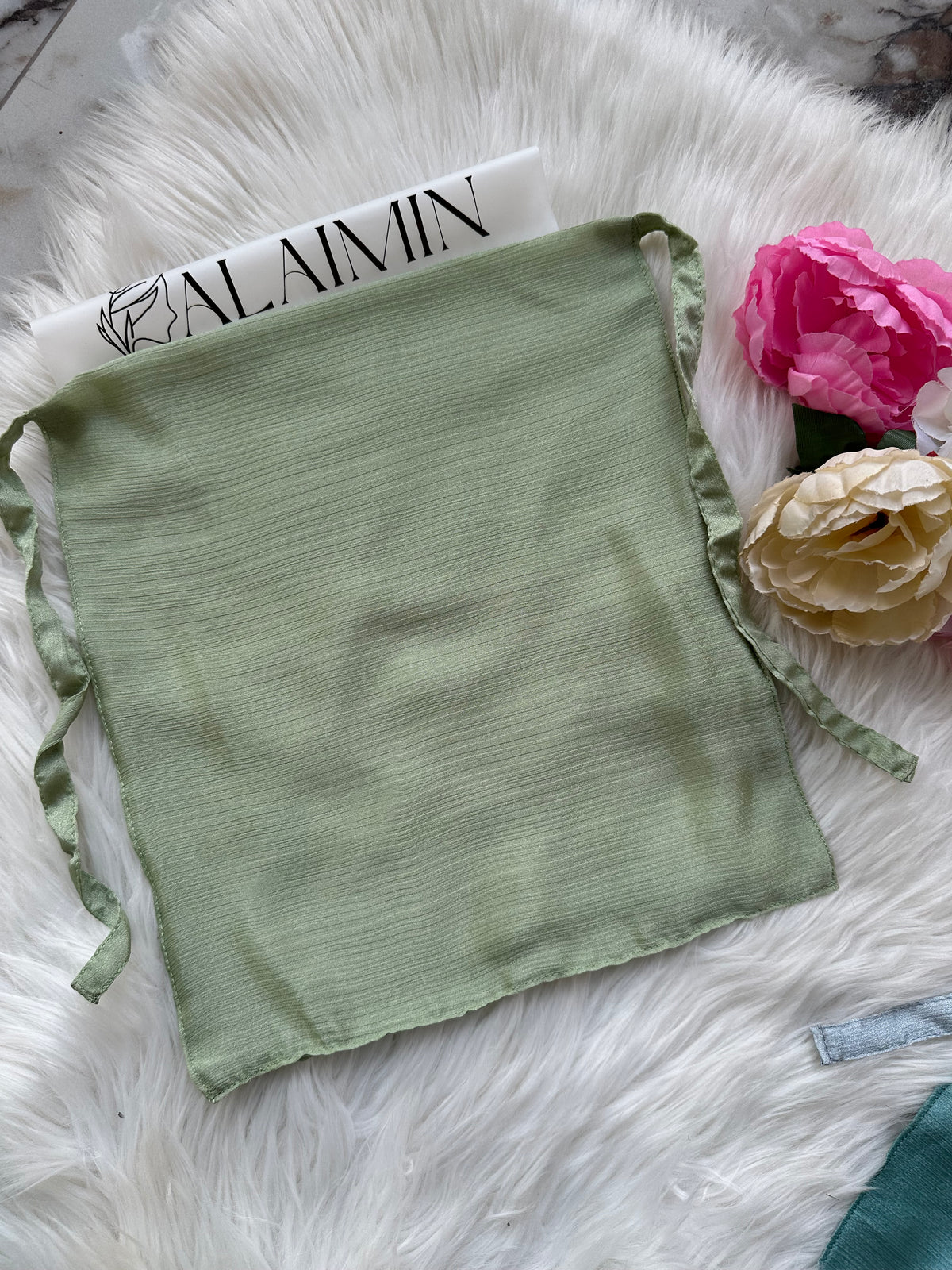 Silk Niqab | Mint Green
