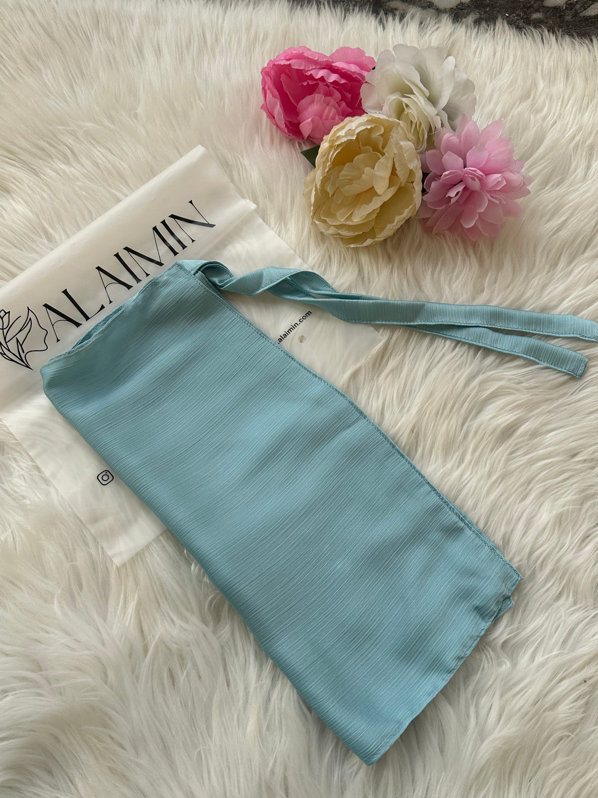 Silk Niqab | Ice Blue