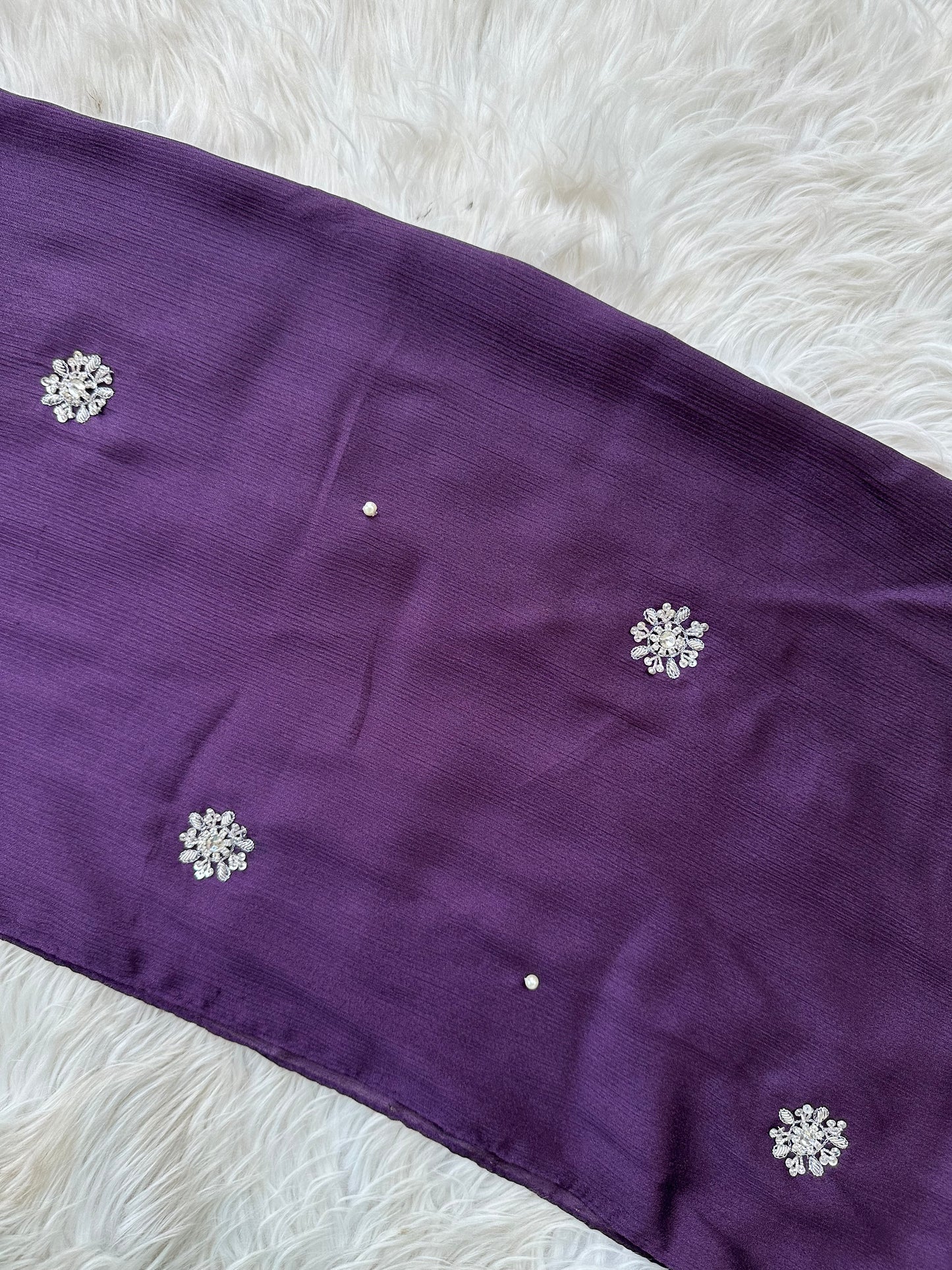Bahar-e-Gul | Purple| Signature All-Over Floral Hijab