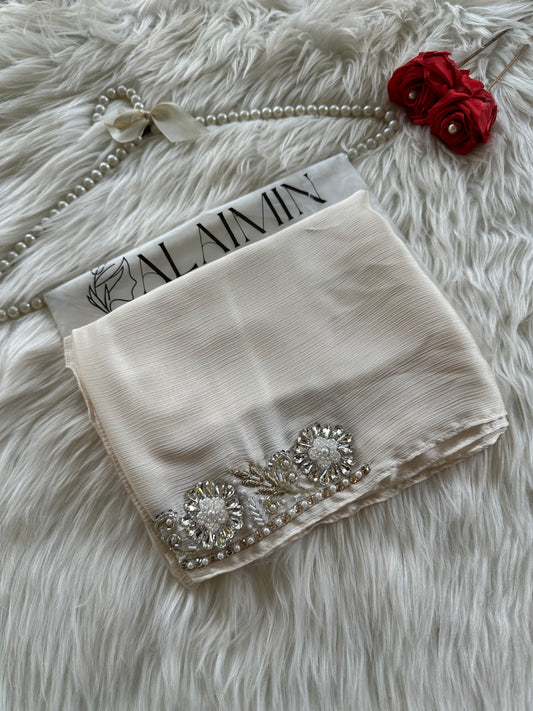 ANAYA | FESTIVE HANDWORK OFFWHITE HIJAB