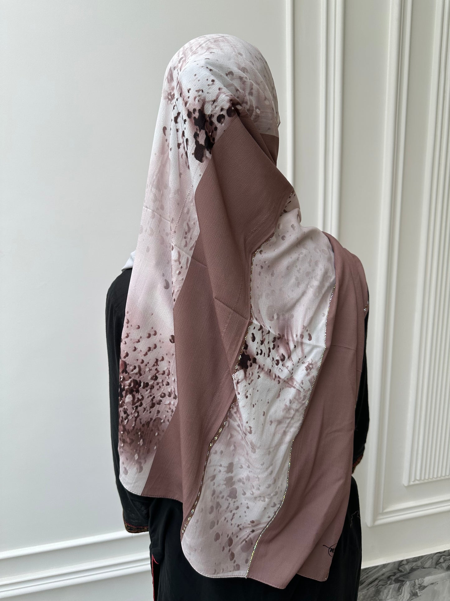 CHOCO BLUSH | LUXE SOFT RHINESTONE TURKISH HIJAB
