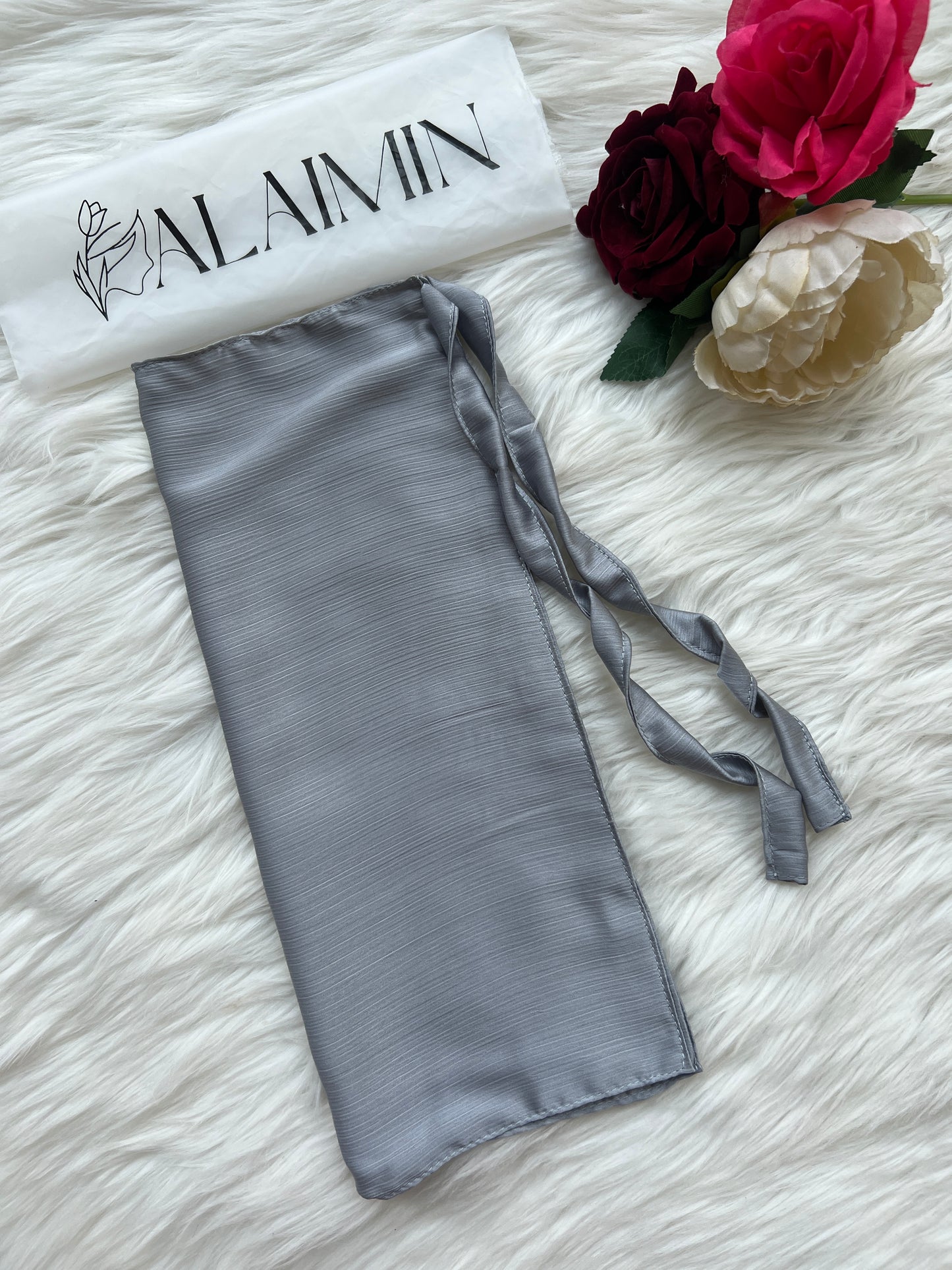 Silk Niqab | Silver