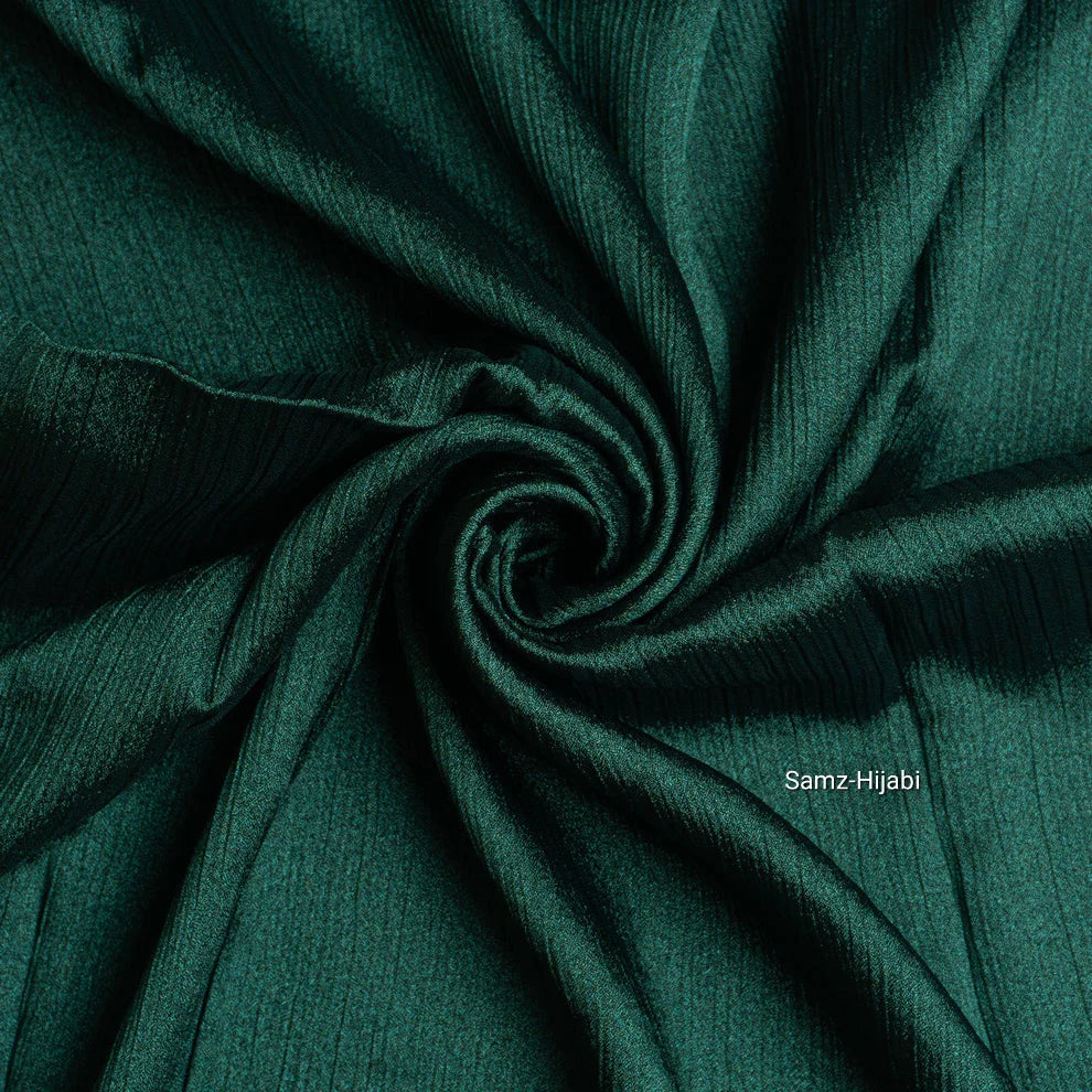 EMERALD GREEN | PREMIUM CRINKLE SILK HIJABS