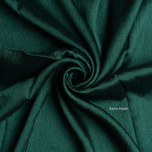 EMERALD GREEN | PREMIUM CRINKLE SILK HIJABS
