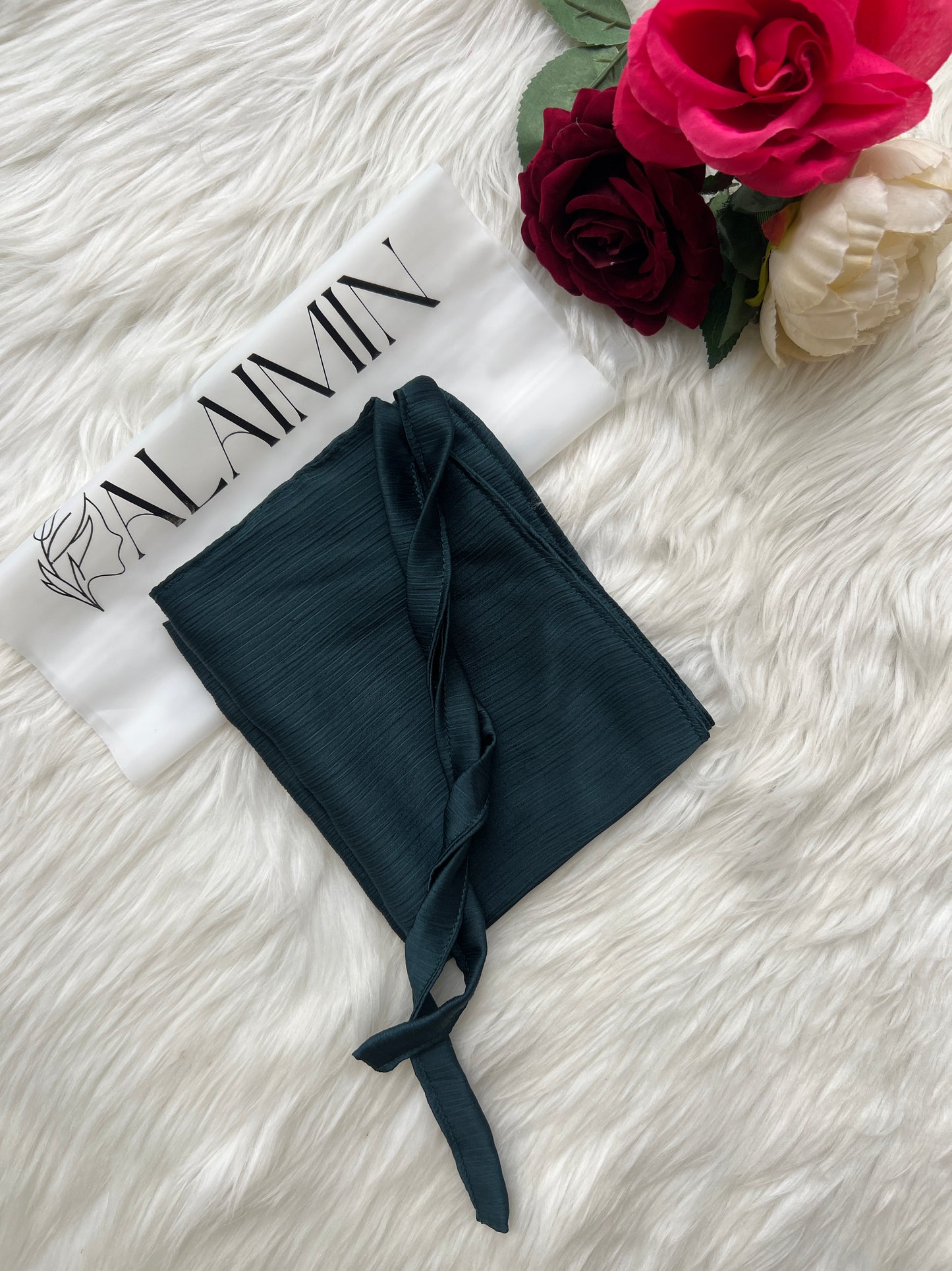 Silk Niqab | Emerald Green