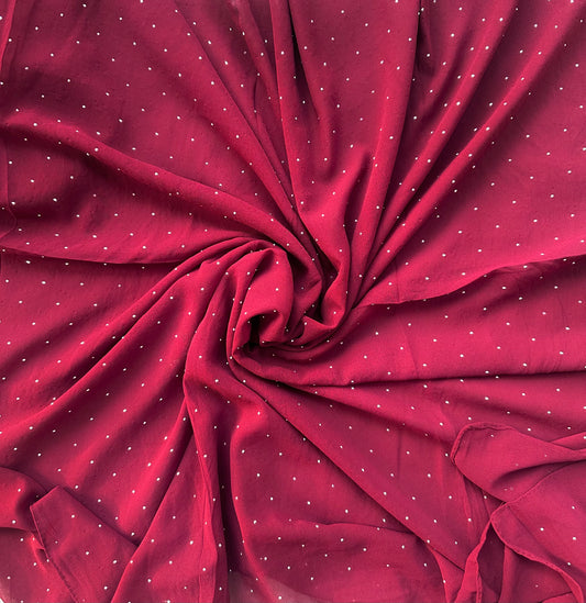 DEEP MAROON | RHINESTONE HIJAB