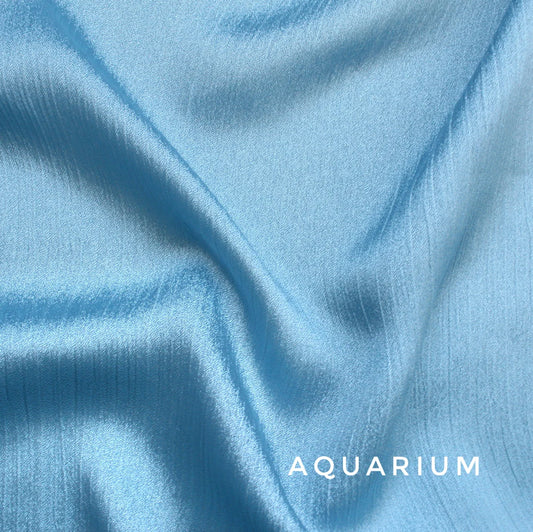 OCEAN BLUE | PREMIUM CRINKLE SILK HIJABS