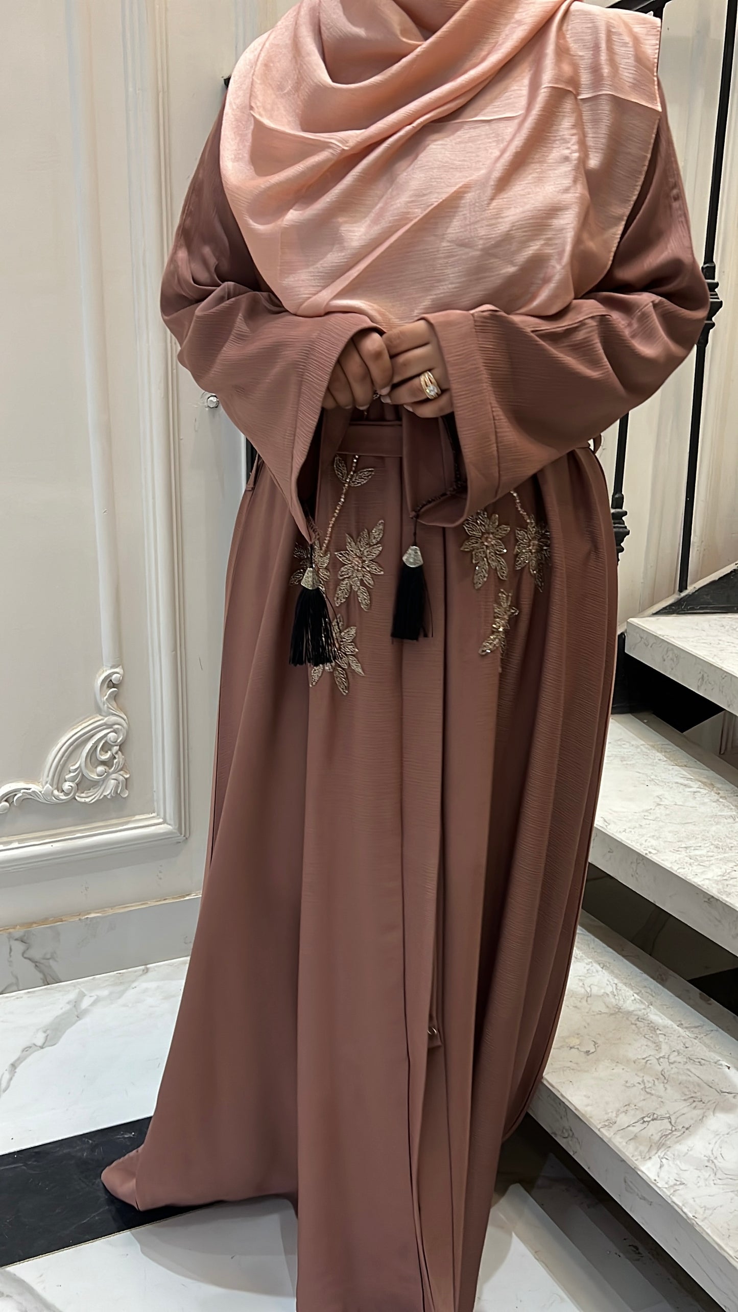 Hand Embellished Abaya
