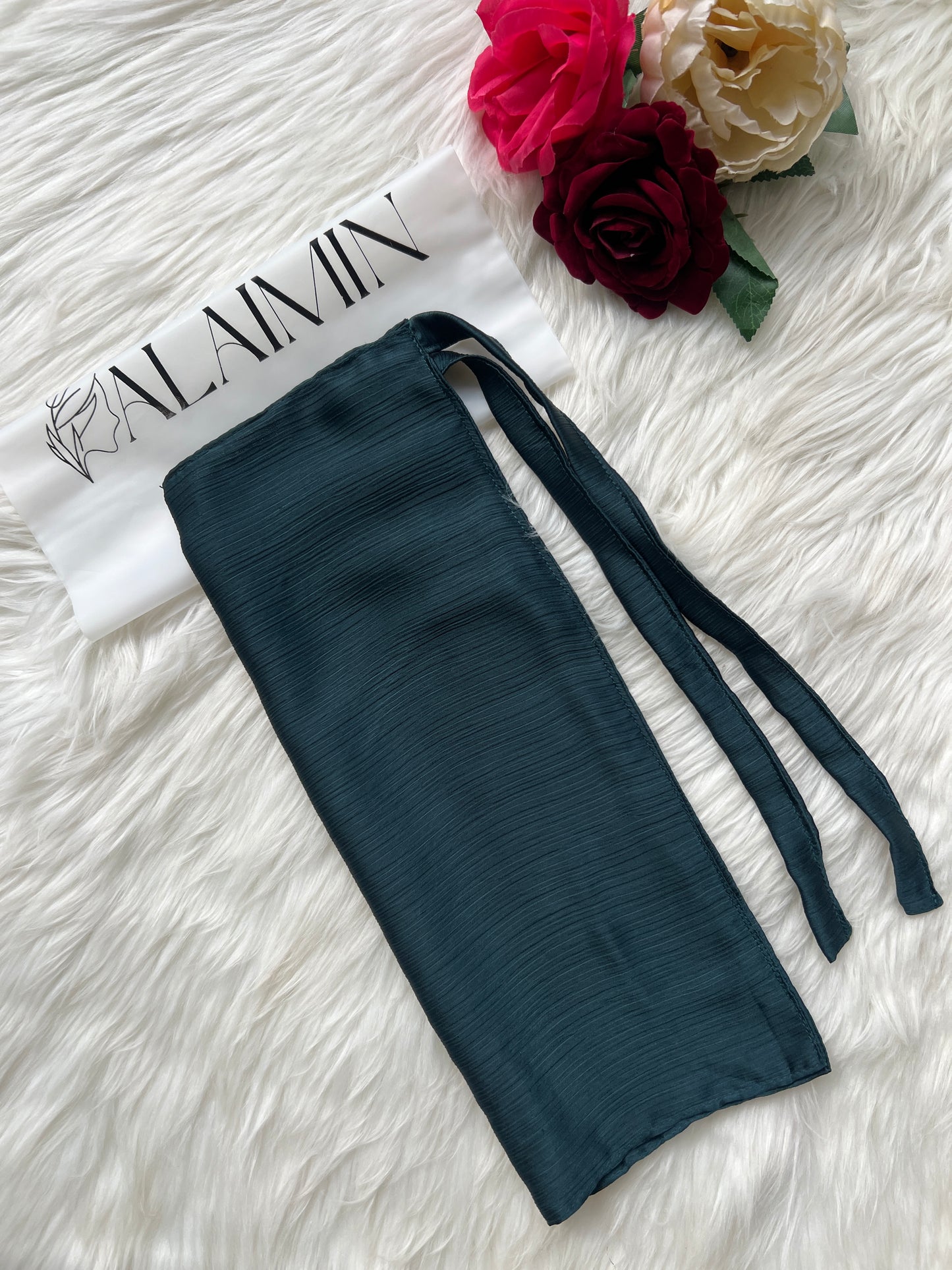 Silk Niqab | Emerald Green