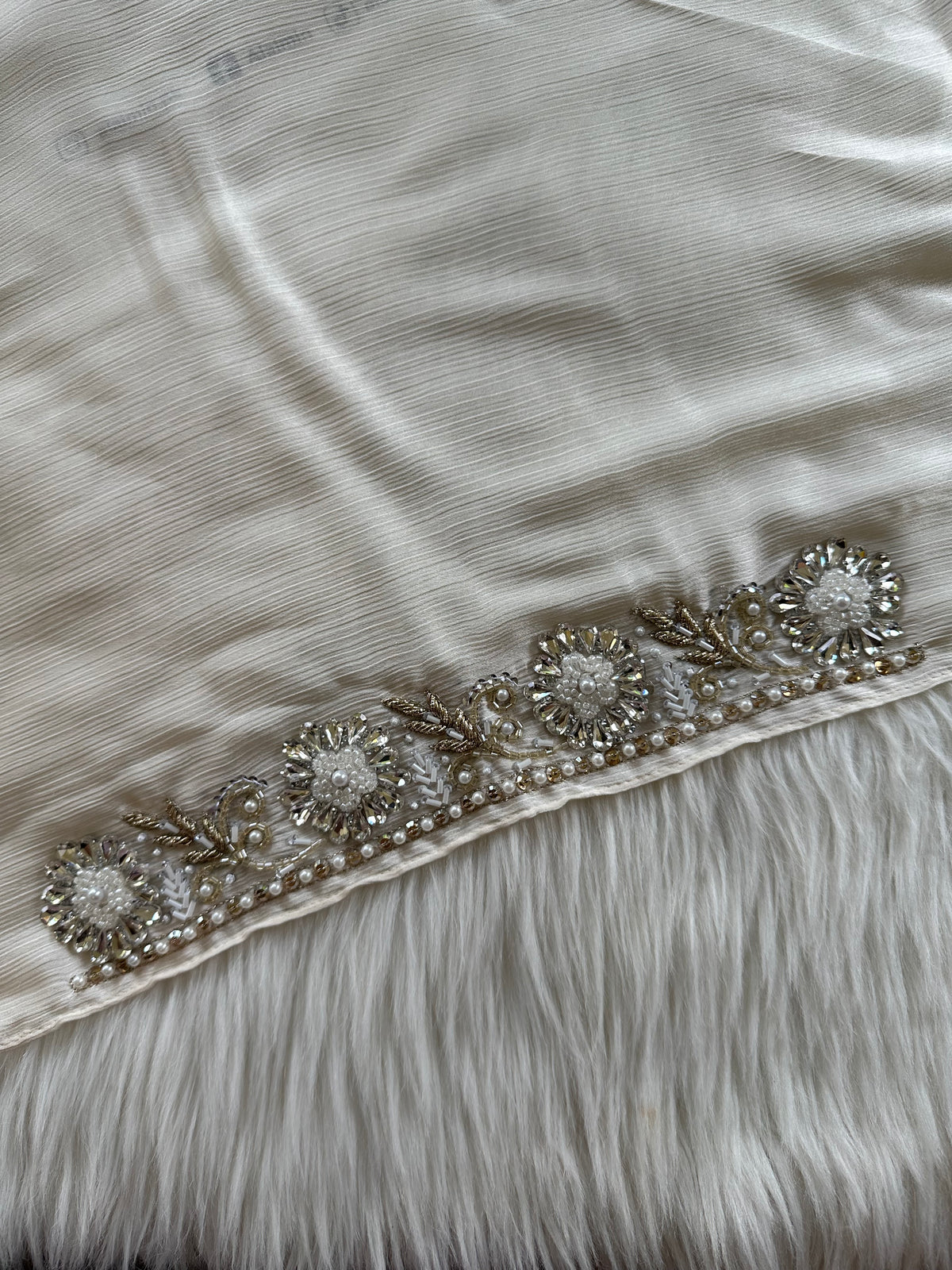 ANAYA | FESTIVE HANDWORK OFFWHITE HIJAB