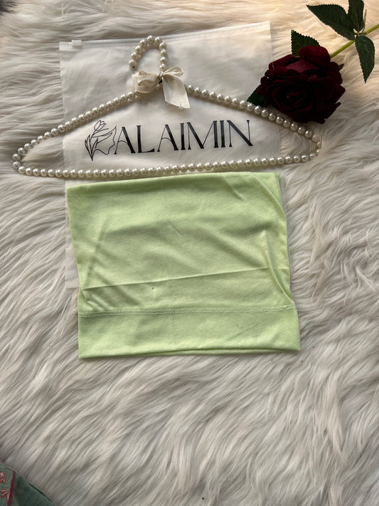 High-Quality Hijab Tube Cap Green
