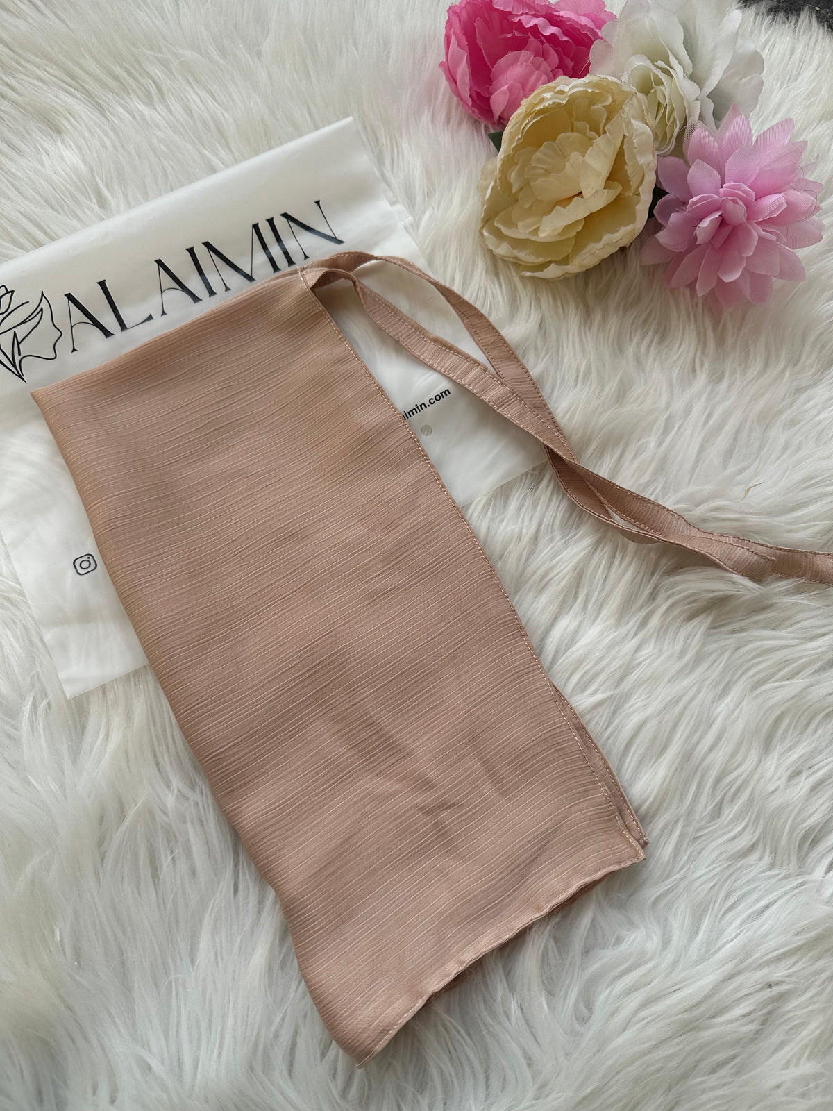 Silk Niqab | Light Golden