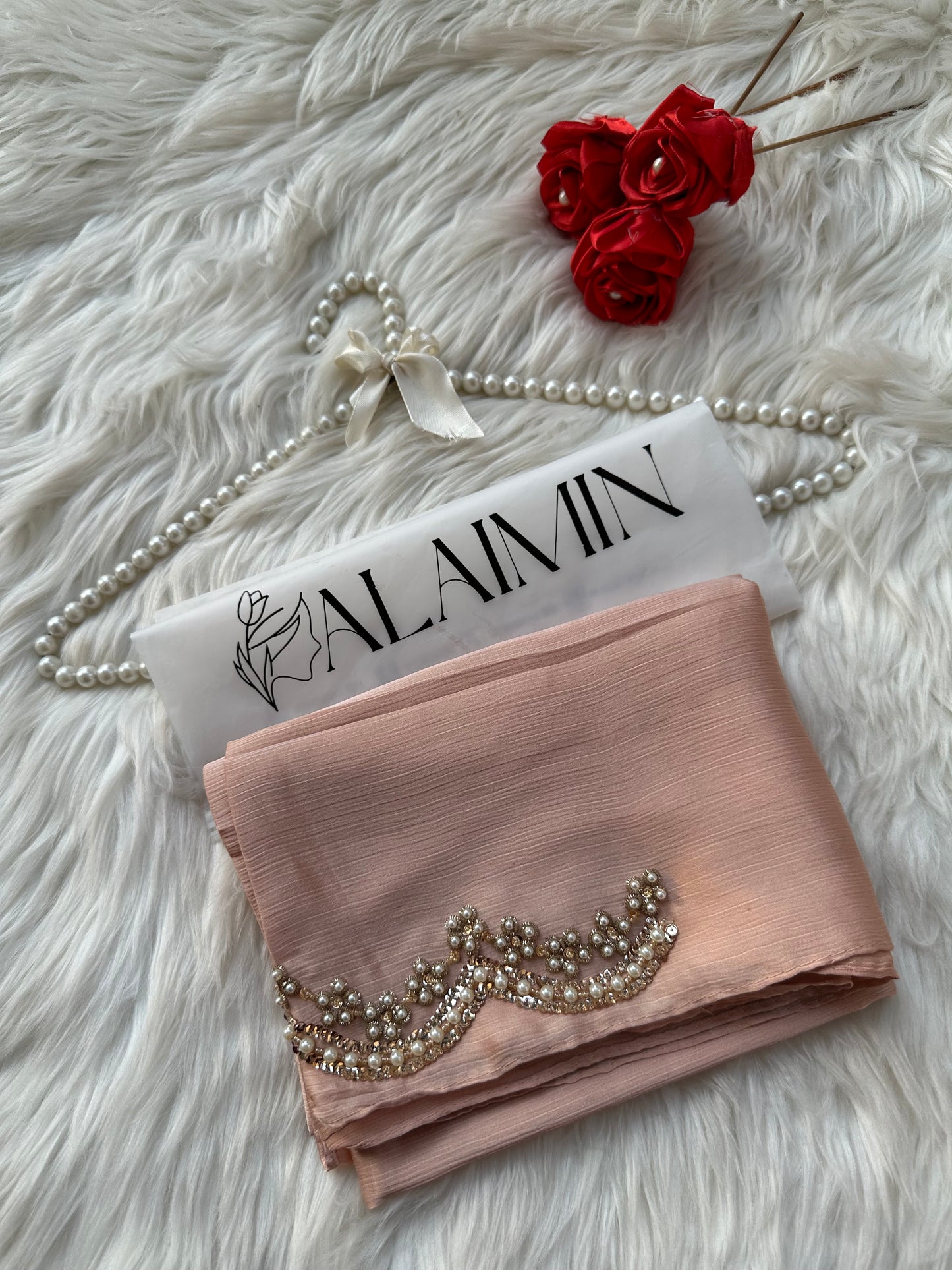 SEHR E NOOR | FESTIVE HANDWORK PEACH