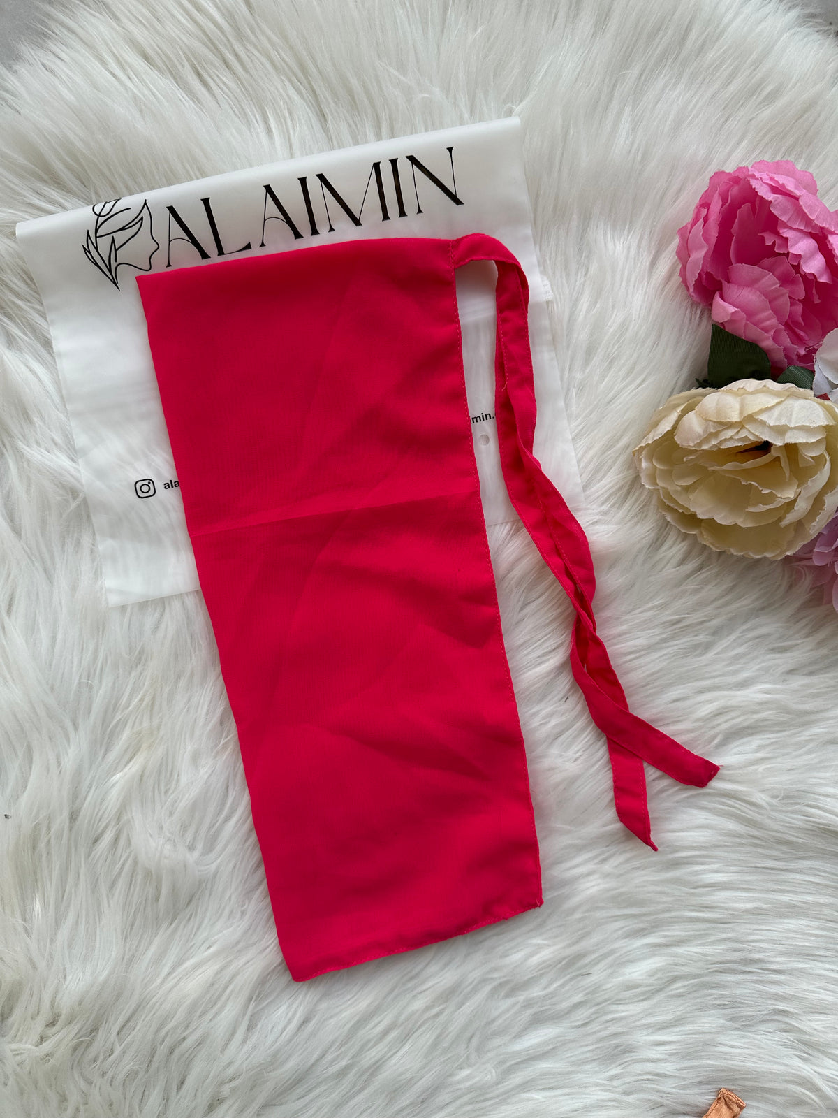 Chiffon Niqab | Shocking Pink