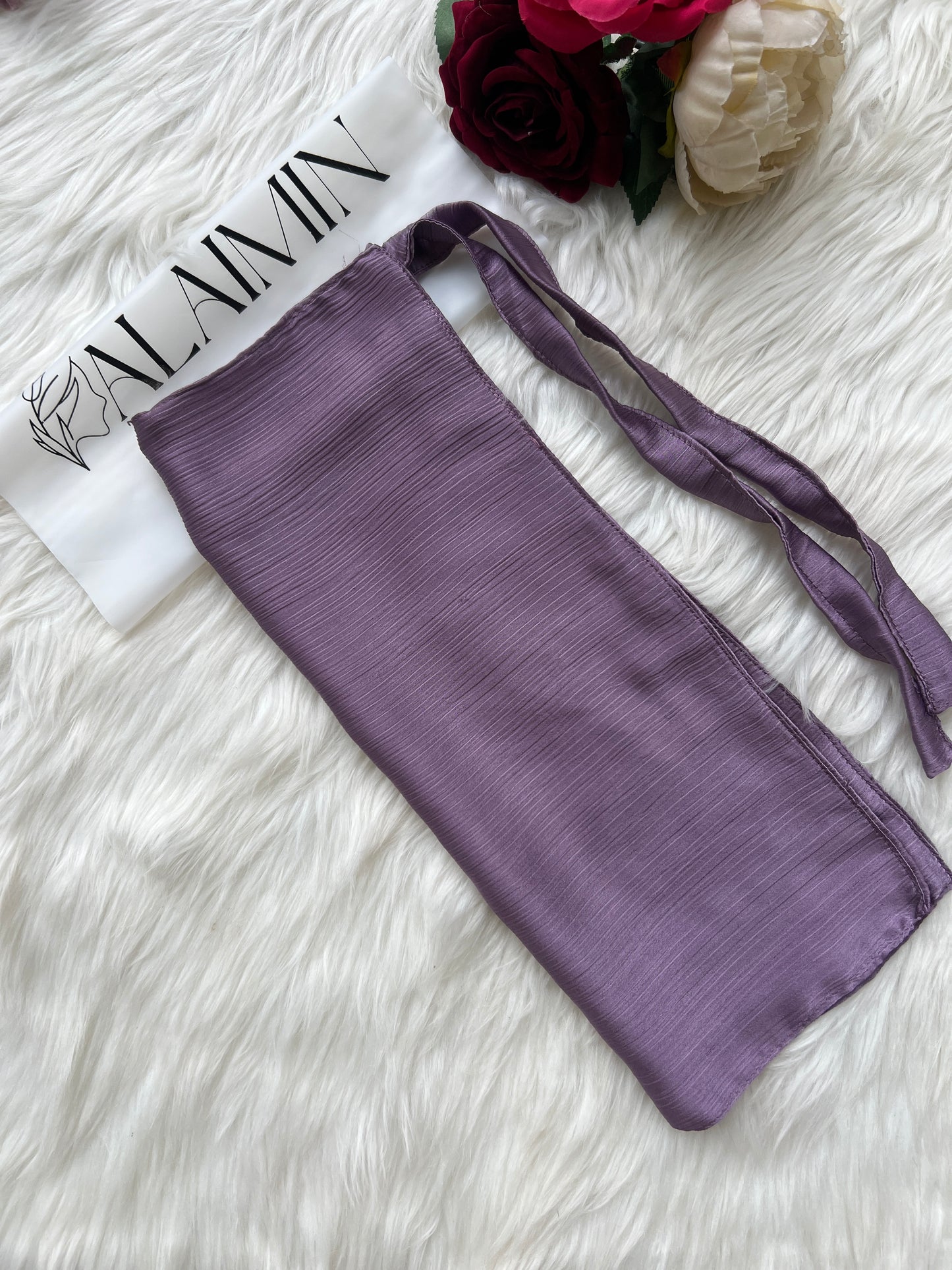 Silk Niqab | Muave purple