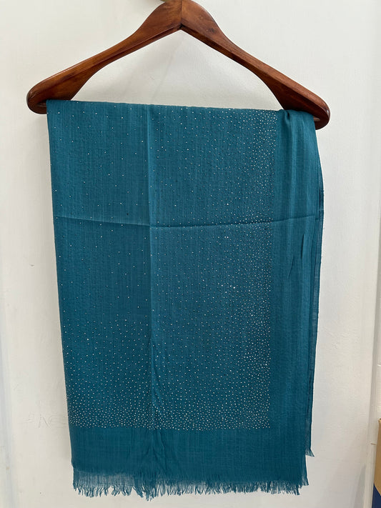 Zinc Blue Stone Lawn Hijab