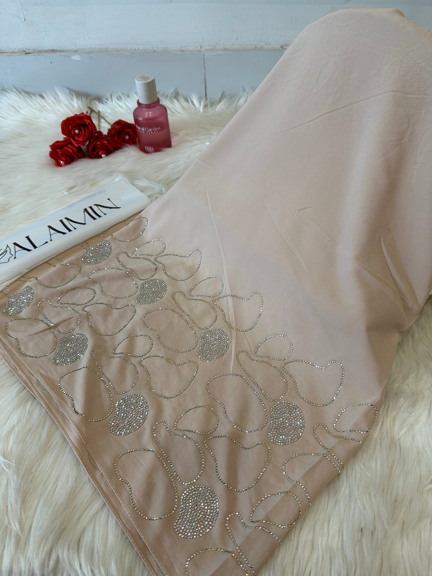 Sand Beige Luxe Stone Hijab