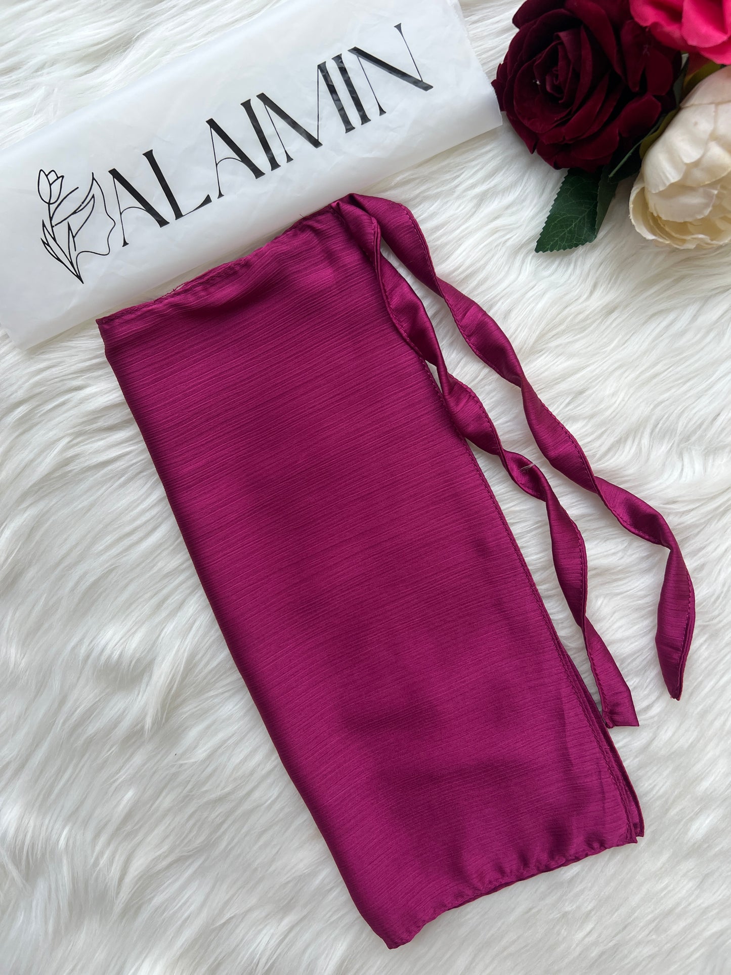 Silk Niqab | Shocking Pink