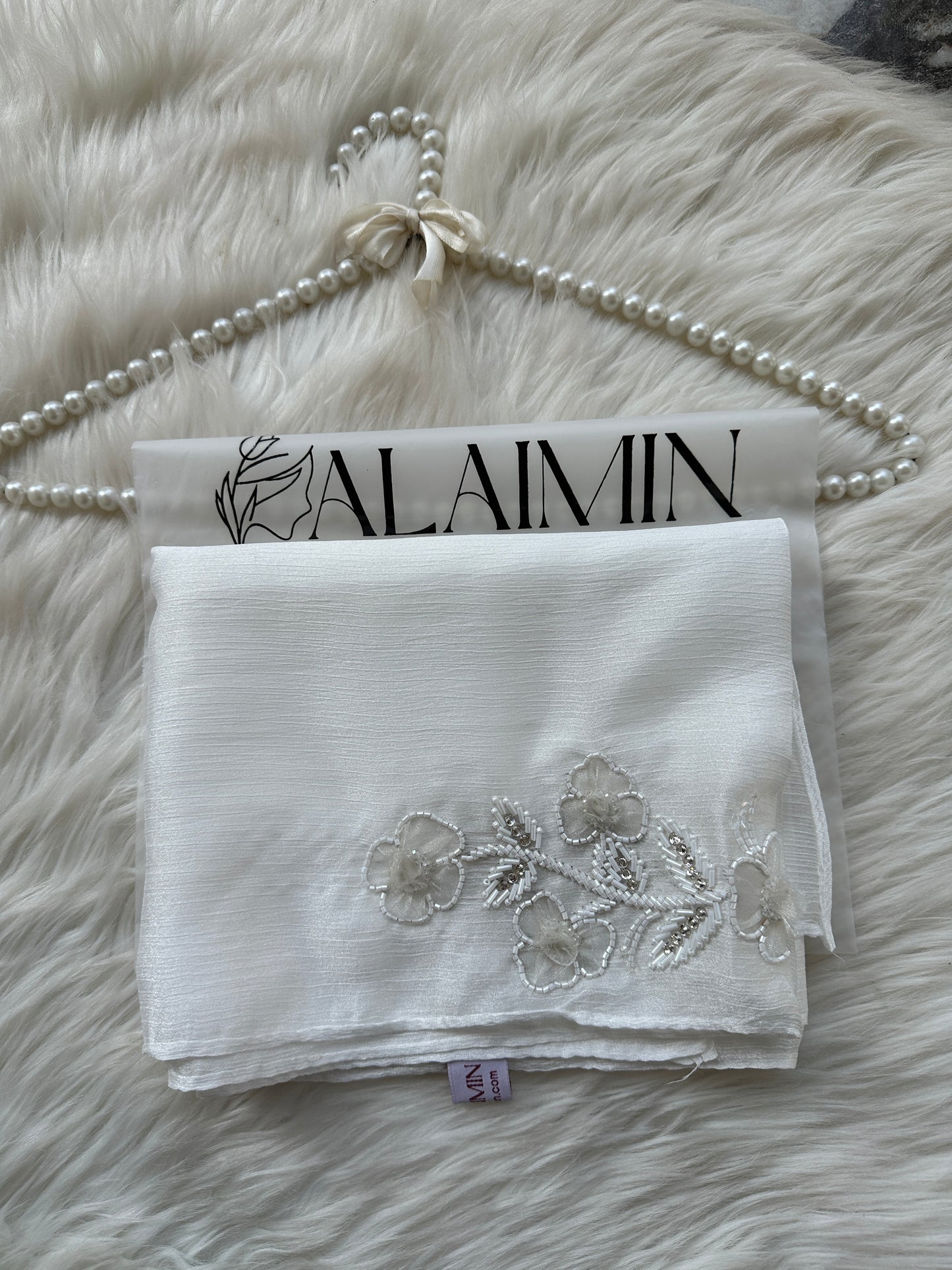 GUL E NOOR | FESTIVE PARTY WEAR LUXURY HANDWORK PURE WHITE