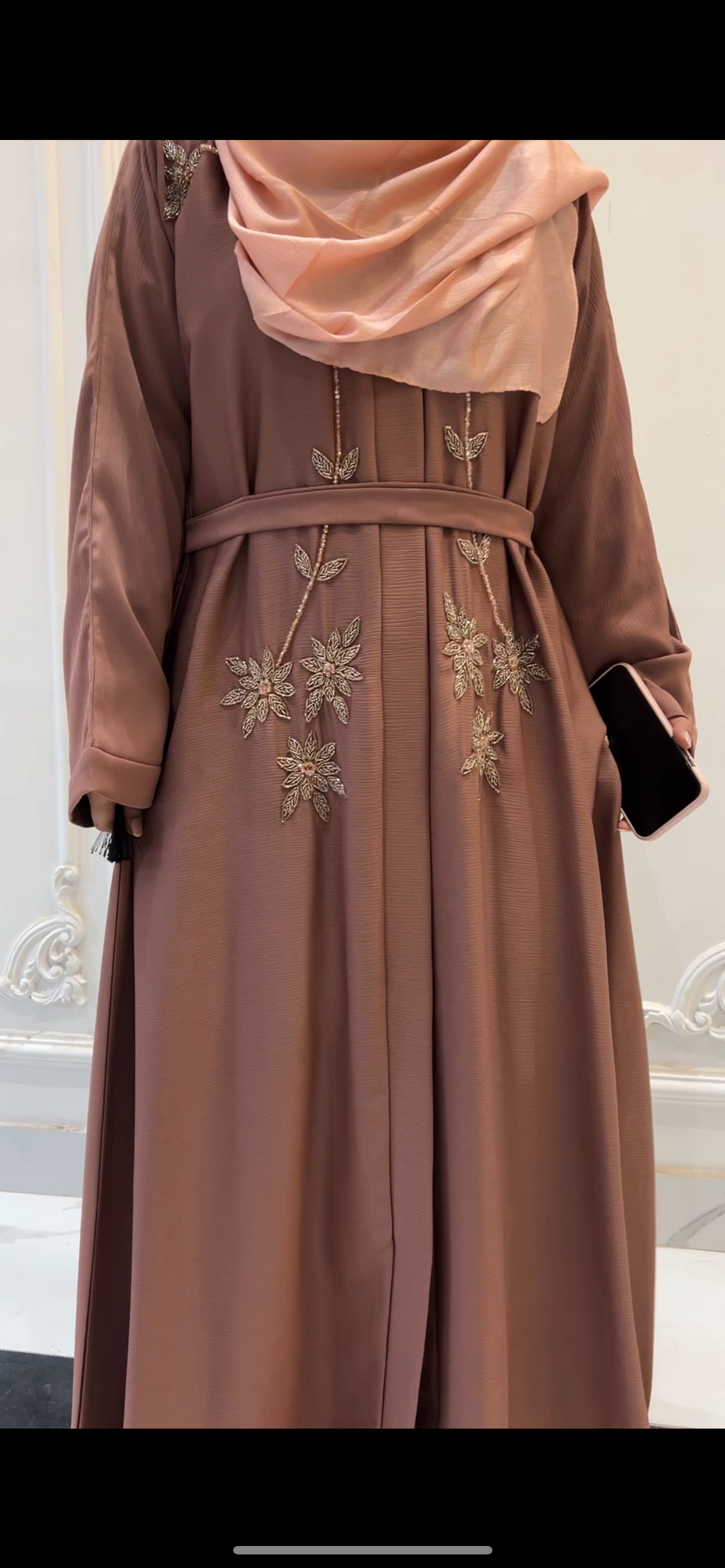 Hand Embellished Abaya