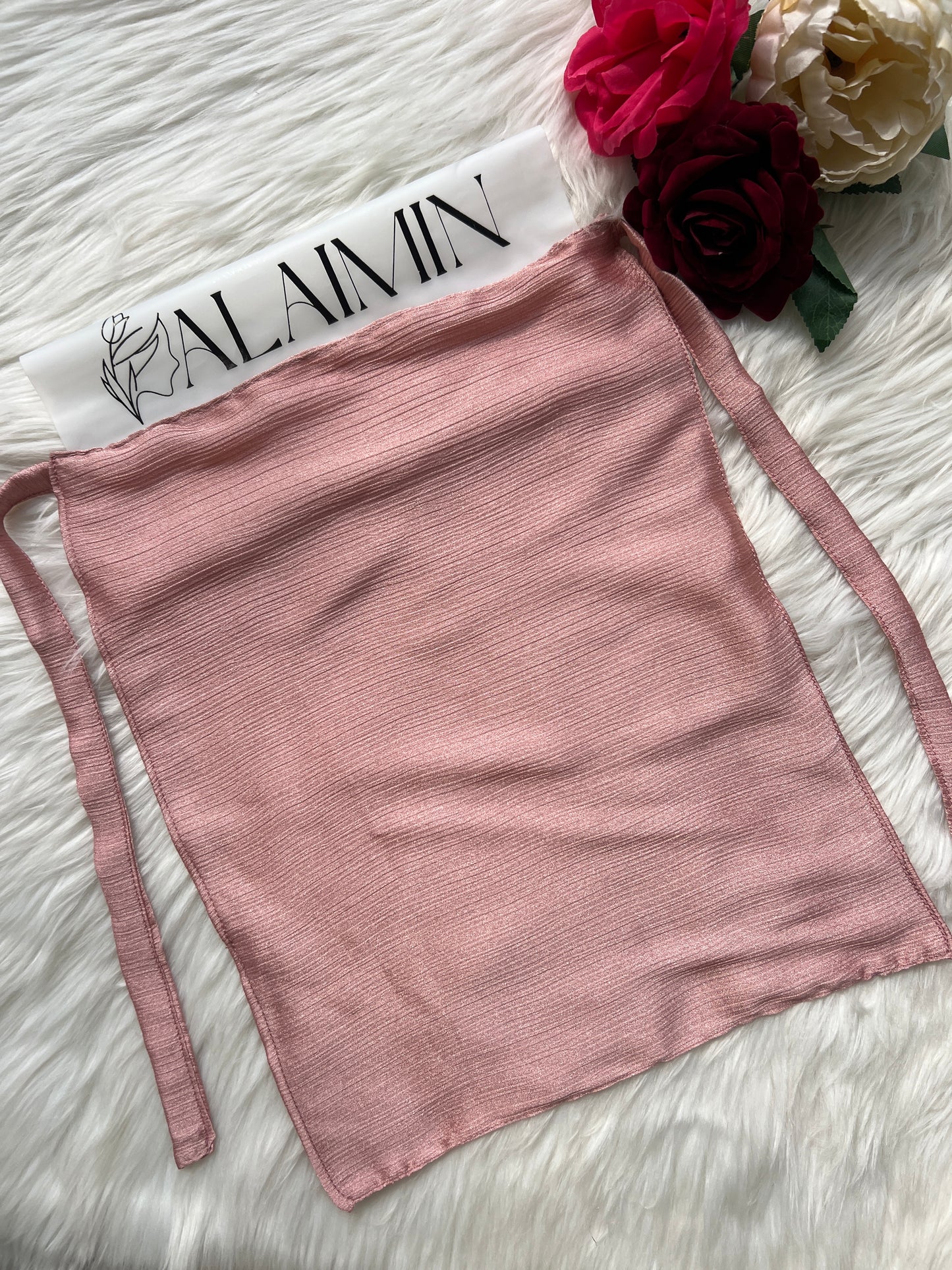 Silk Niqab | Rose Gold