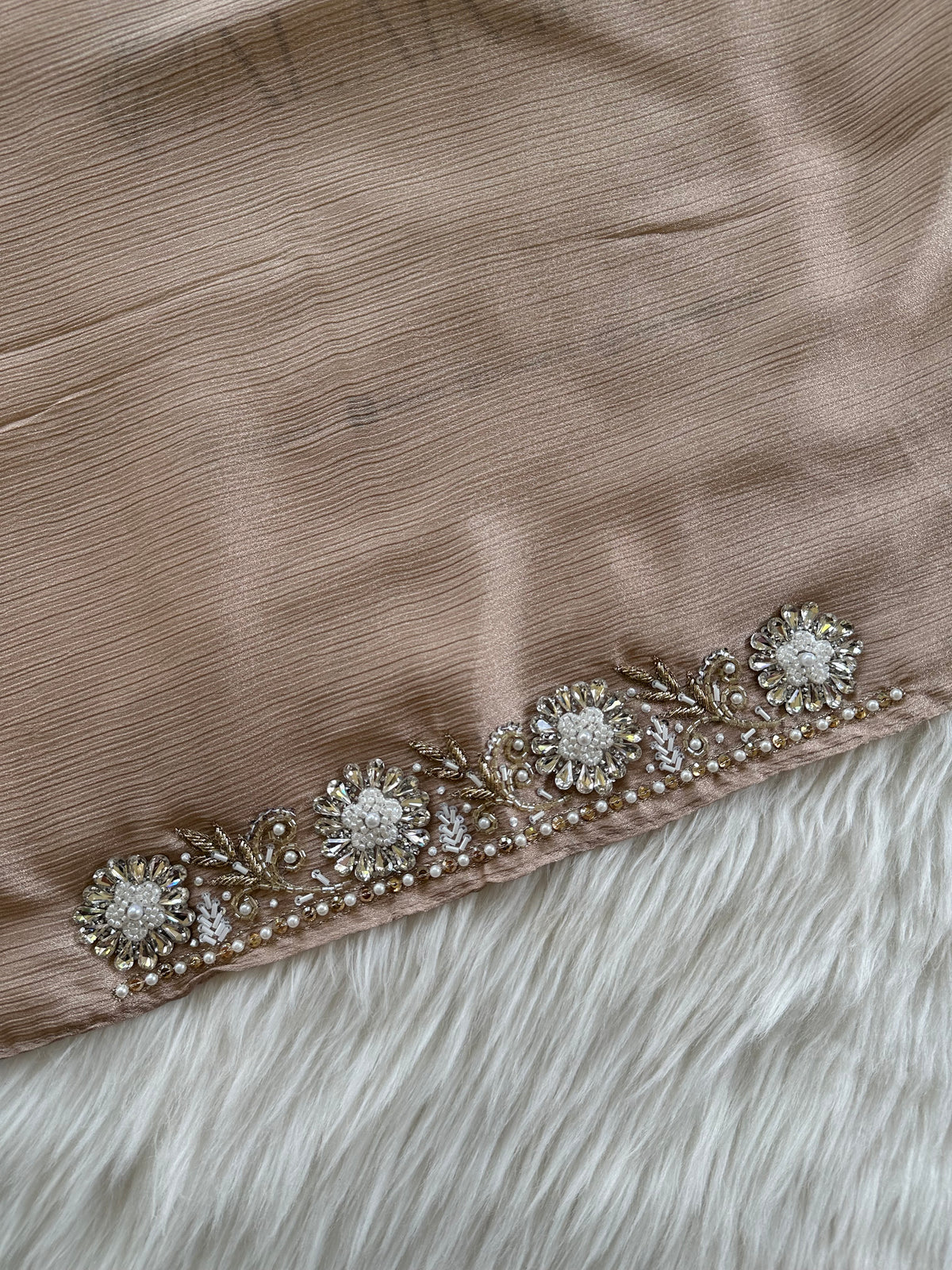 ANAYA | FESTIVE HANDWORK BIEGE BROWN HIJAB