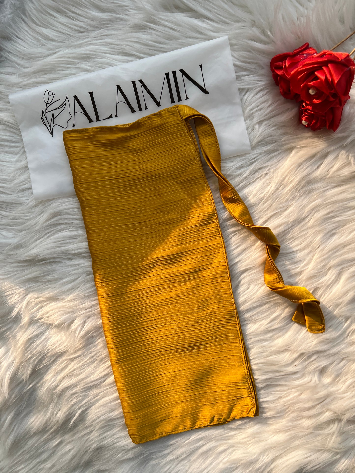 Silk Niqab | Yellow