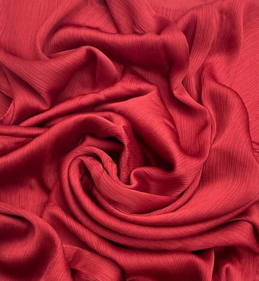 RED | PREMIUM CRINKLE SILK HIJABS
