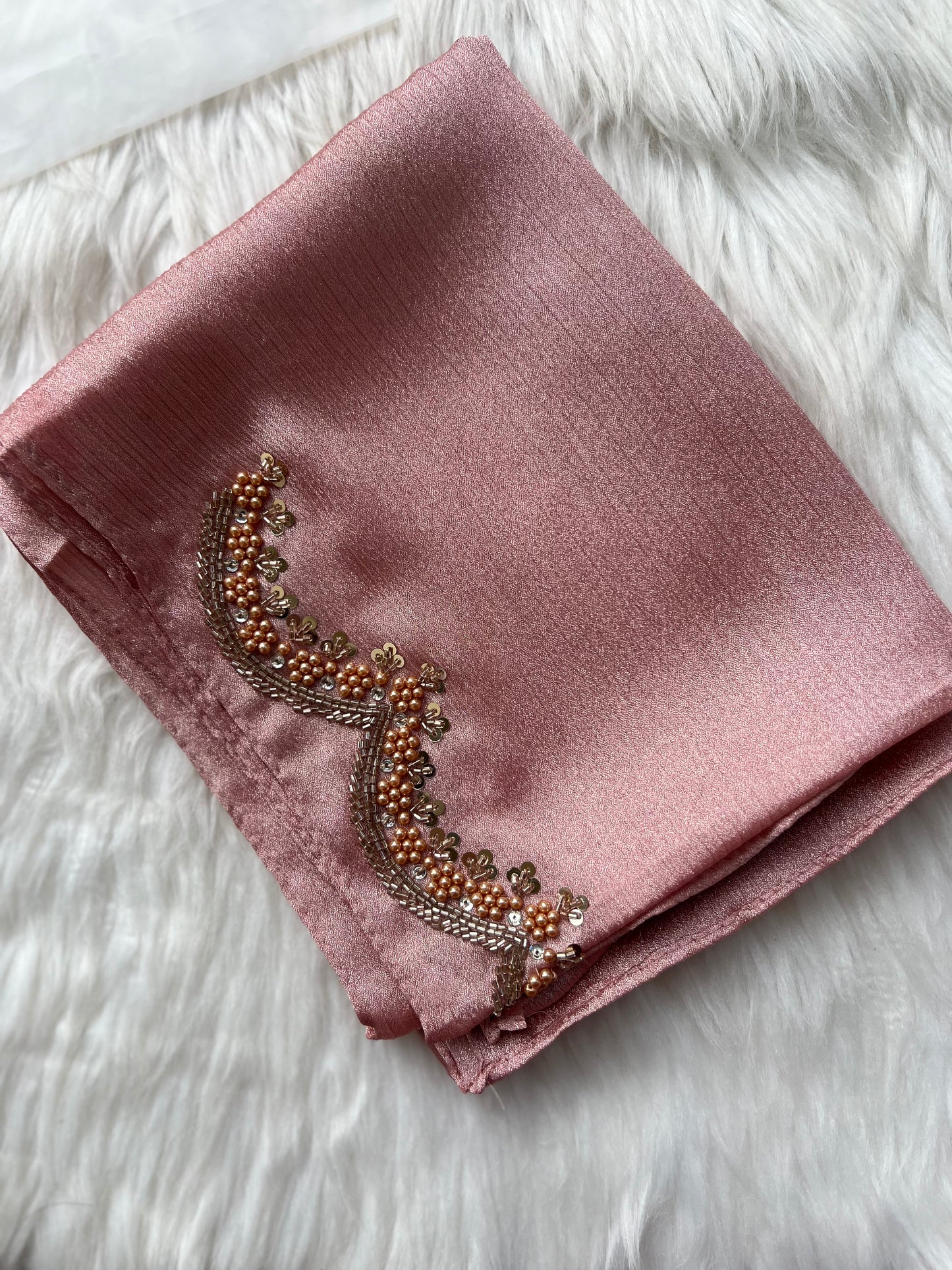 MEHR E GUL | FESTIVE PARTY WEAR LUXURY HANDWORK TEAPINK HIJAB PARTY WEAR FOR WEDDINGS & EID