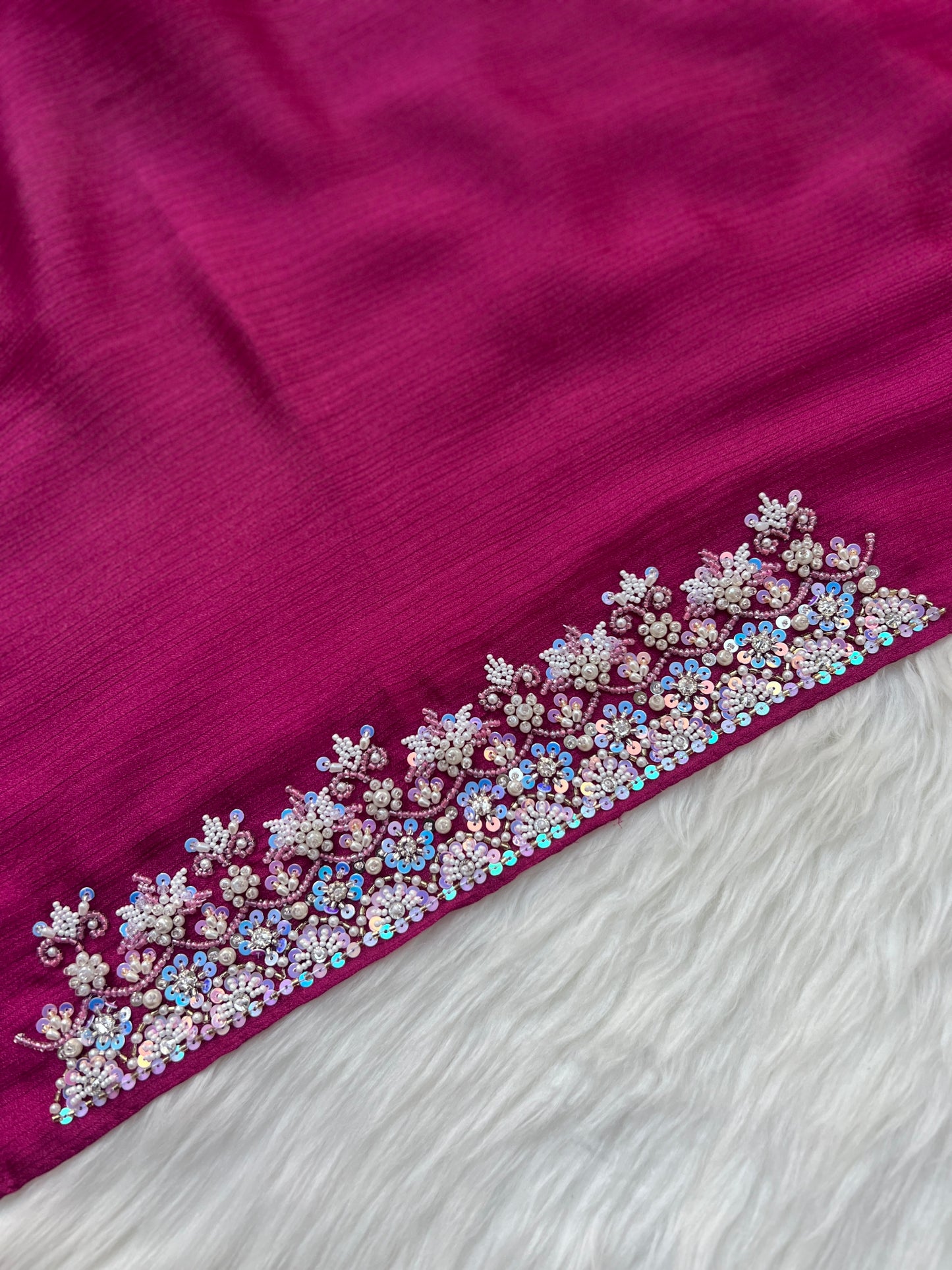 ELAYNAH | FESTIVE PARTY WEAR LUXURY HANDWORK SHOCKING PINK HIJAB PARTY WEAR FOR WEDDINGS & EID